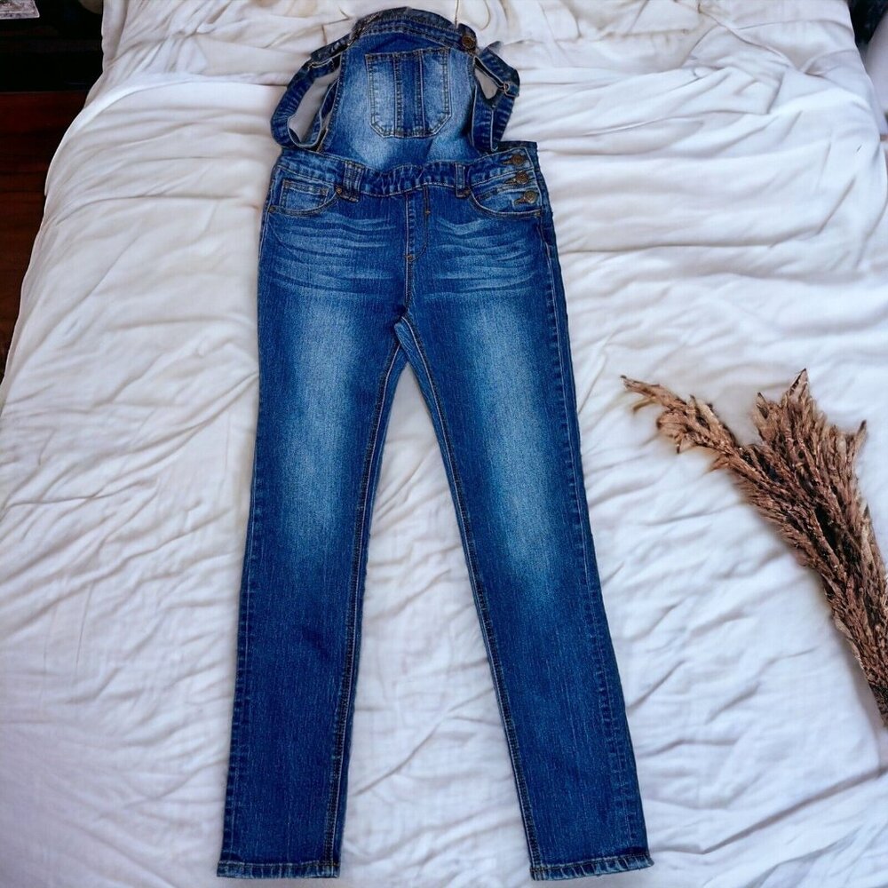 Ardene Blue Jeans Denim Overalls Dark Wash Women's Waist Size 30